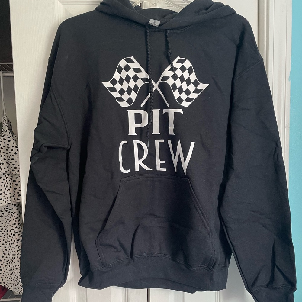 Pit Crew Racing Sweatshirt Black unisex medium